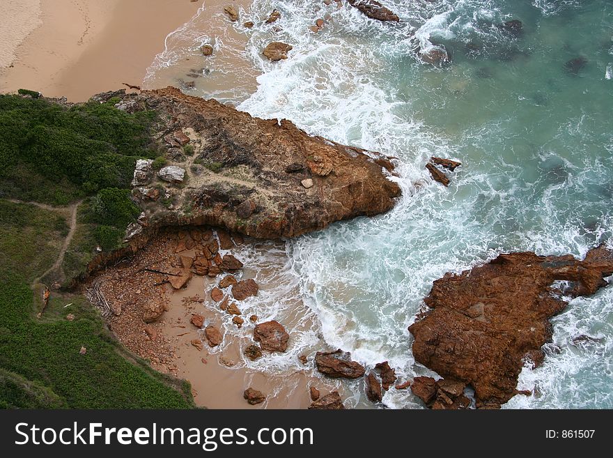 Rocky Beach from above