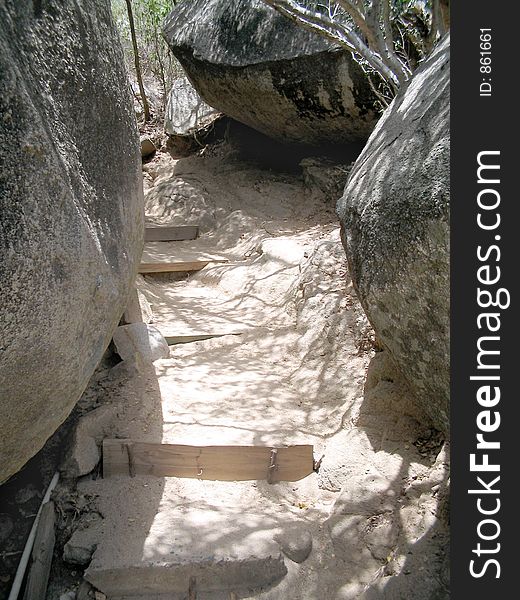 The rocky trail up to the Top of the Baths at Virgin Gorda, British Virgin Islands. If you can, please leave a comment about what you are going to use this image for. It'll help me for future uploads. The rocky trail up to the Top of the Baths at Virgin Gorda, British Virgin Islands. If you can, please leave a comment about what you are going to use this image for. It'll help me for future uploads.