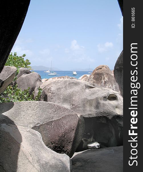 Boulders And Sailboat