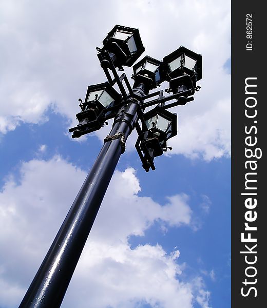 Street lantern on a background of the sky