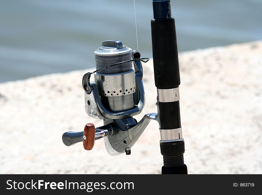 Fishing rod close-up