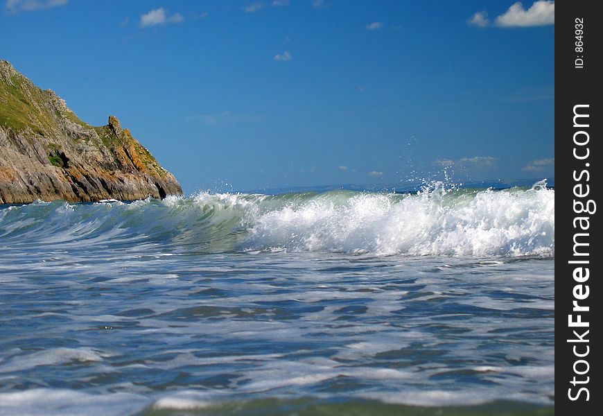 Off the coast of the gower peninsula, south wales, UK. Off the coast of the gower peninsula, south wales, UK