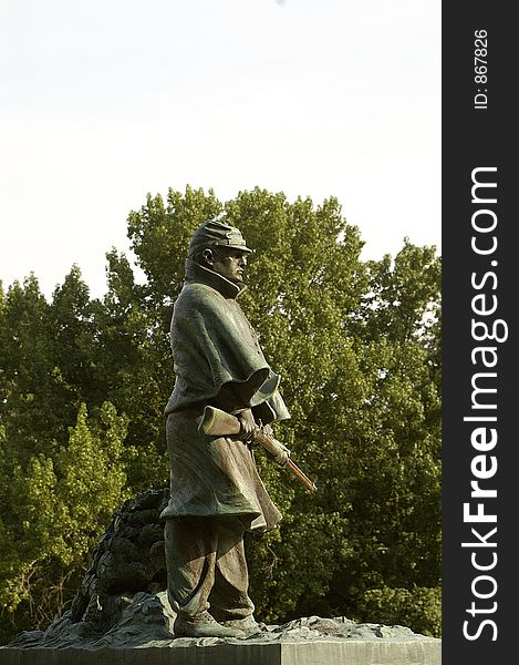 A view of the Civil War Battlefield at Vicksburb. A view of the Civil War Battlefield at Vicksburb