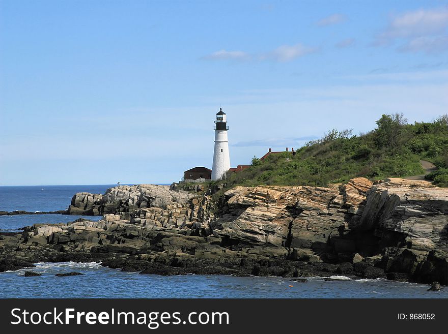 Maine lighthouse. Maine lighthouse