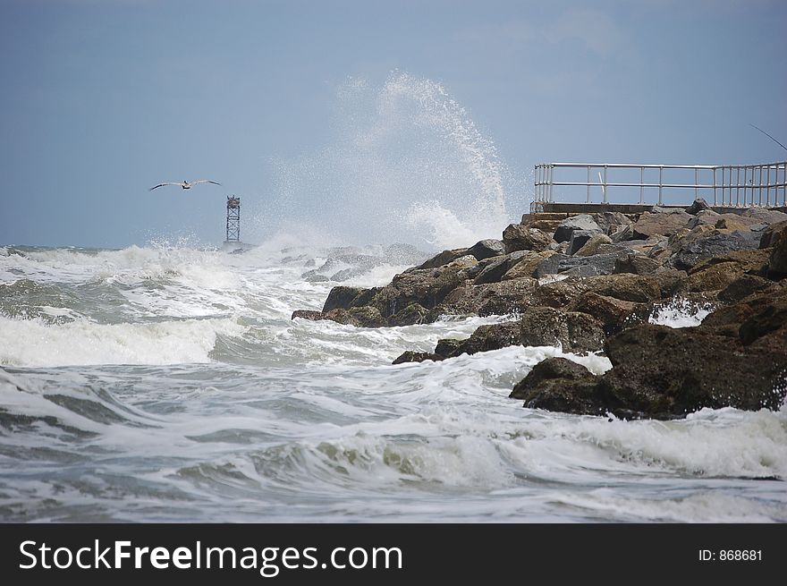 Breakers On The Jetty