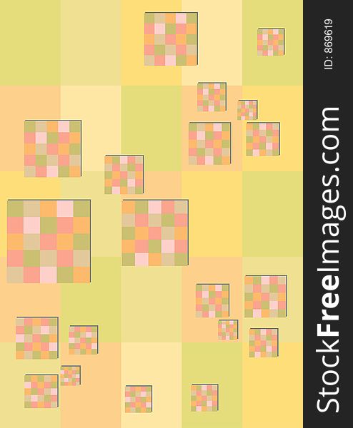 Colorful squares pattern illustration