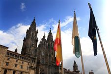 Santiago De Compostela Cathedral Stock Photography