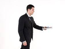 Businessman With Agenda Royalty Free Stock Photography