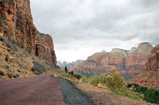 Gravel Road Through Valley, HDR Stock Photo Gravel Road Through Valley, HDR Stock Photo