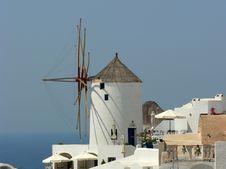 Windmil In Greece Royalty Free Stock Photography Windmil In Greece Royalty Free Stock Photography