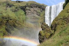 Rainbow Waterfall Royalty Free Stock Photos