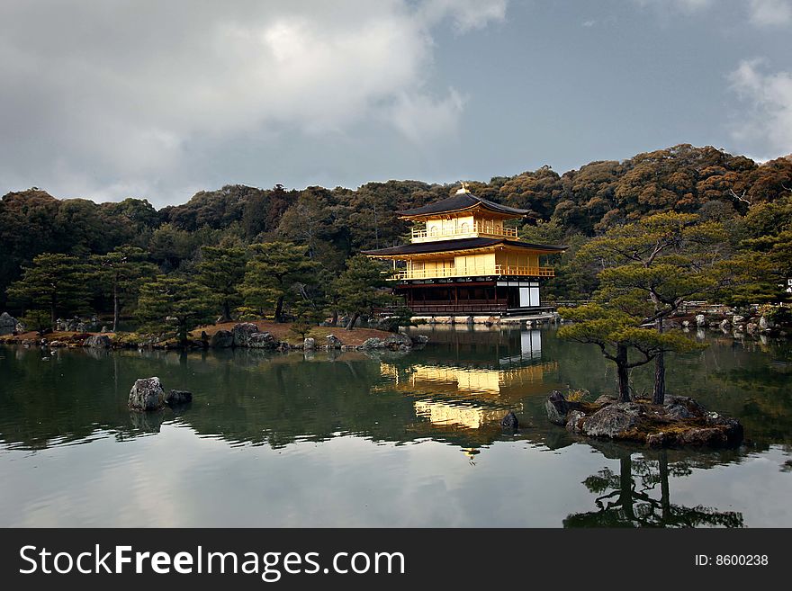 Golden Temple In Kyoto, Japan