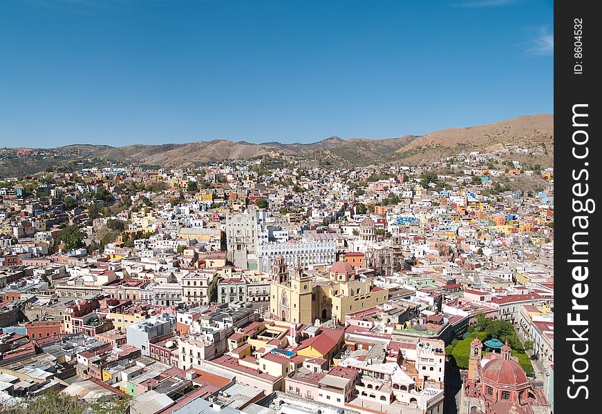 View on city of Guanajuato, Mexico