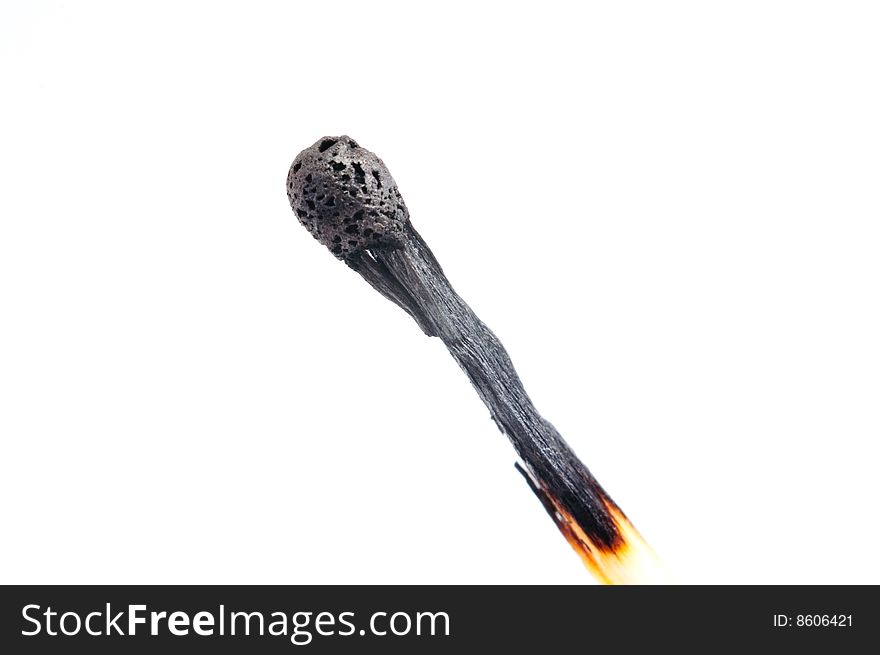 Burned match