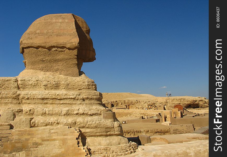 Sphynx on the Ghiza plateau near Cairo, Egypt