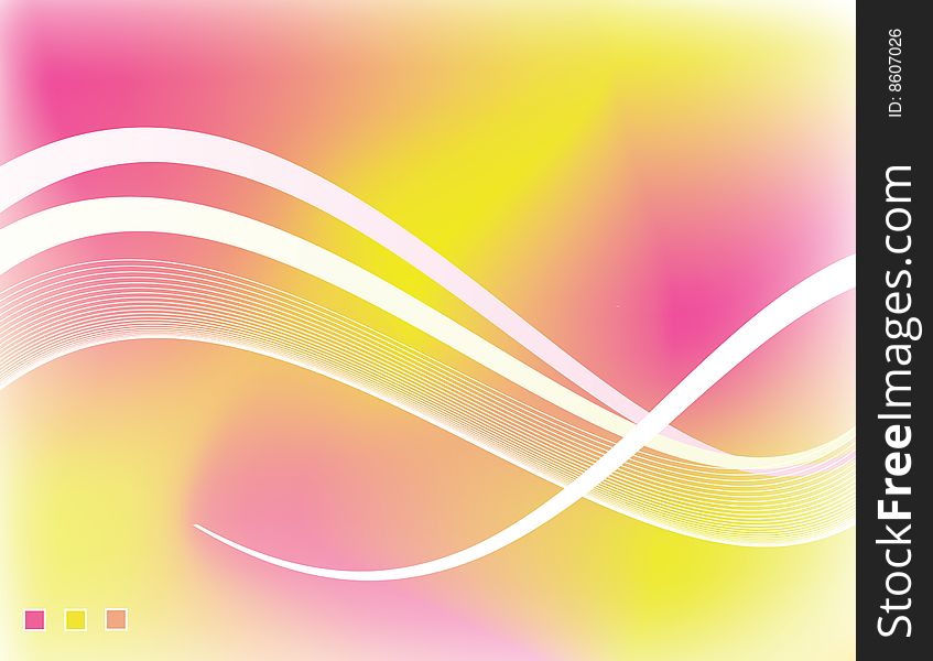 Vector color background with waves. Vector color background with waves
