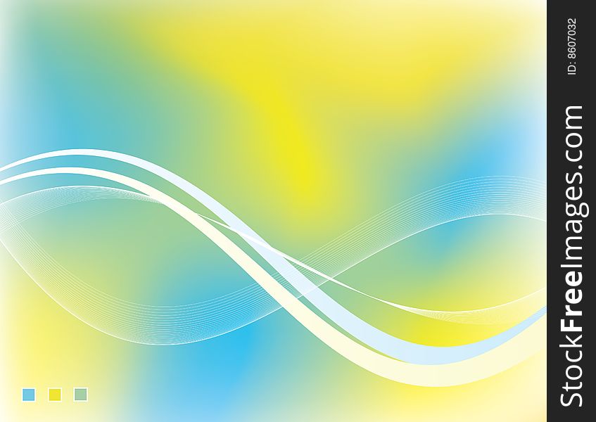 Vector color background with waves. Vector color background with waves