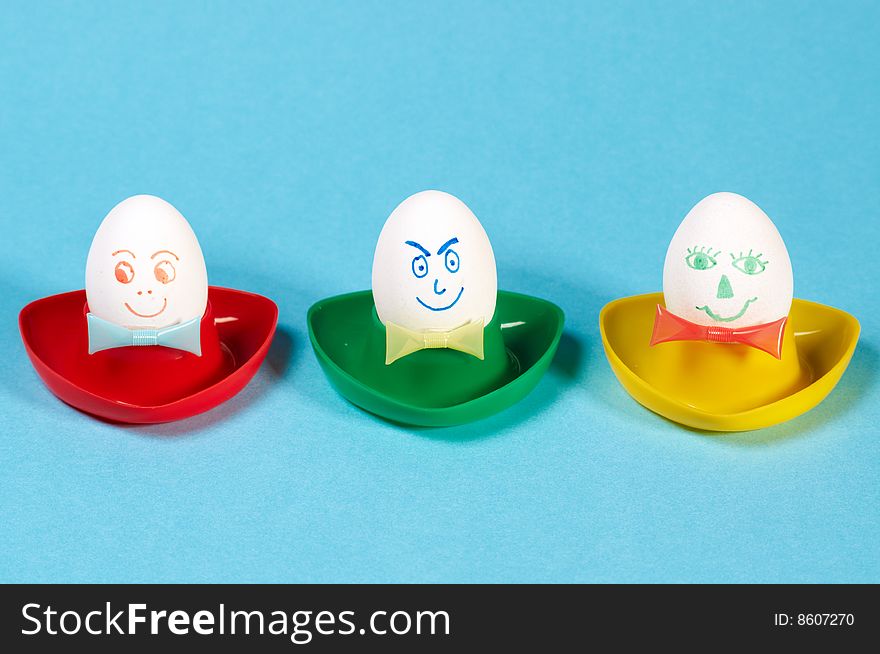 Three Funny Eggs