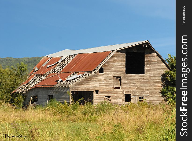 A colorful bit of Americana, weathered and patched. A colorful bit of Americana, weathered and patched.