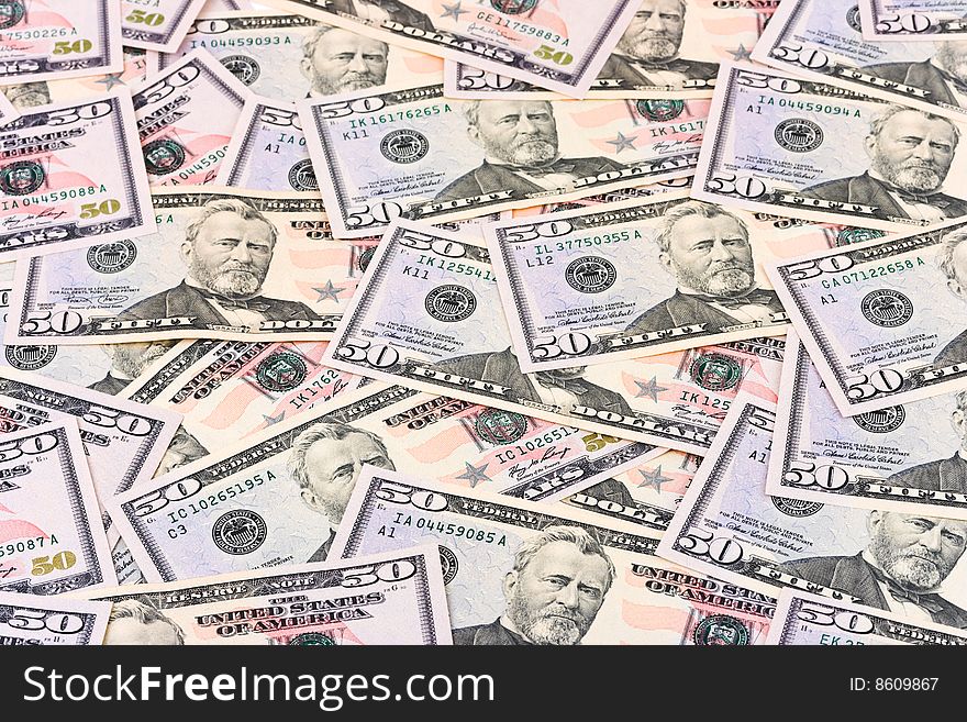 Dollars background - abstract business money background