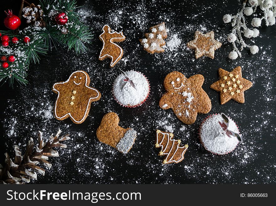 Christmas Cookies And Muffins