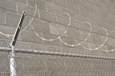 Razor Wire Chain Link Fence Stock Images Razor Wire Chain Link Fence Stock Images