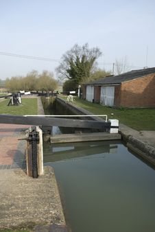 Canal Lock Royalty Free Stock Photo Canal Lock Royalty Free Stock Photo