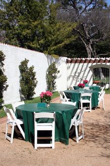Outside Dining Patio Royalty Free Stock Photo