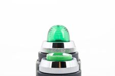 Power Button And Status Indicator Light Stock Photography