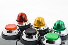 Power Button And Status Indicator Light Stock Photography Power Button And Status Indicator Light Stock Photography
