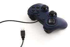 Gamepad And USB Cable Stock Photography