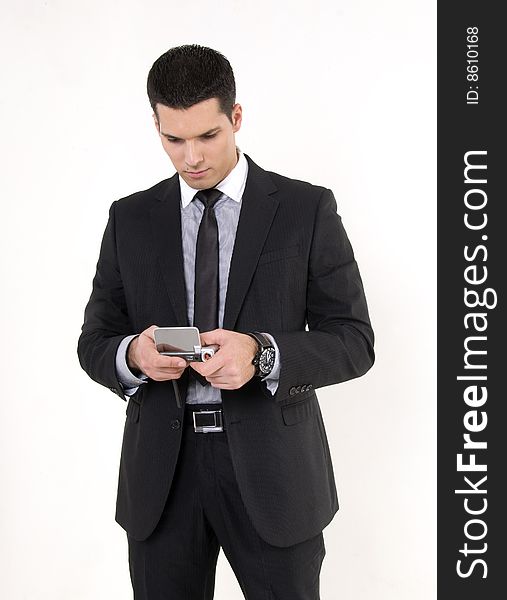 Businessman With Cellular Phone