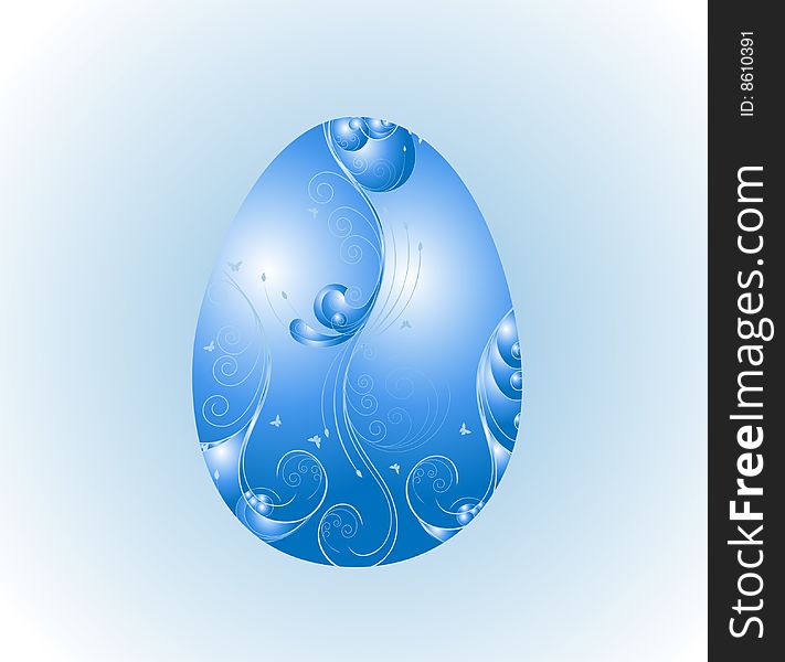 A stylish illustration of easter egg. A stylish illustration of easter egg