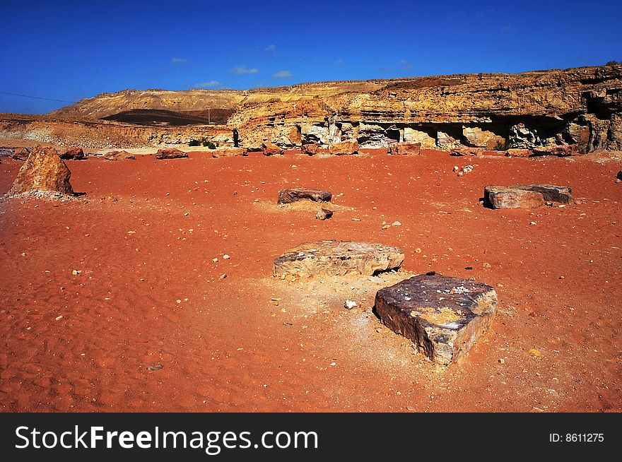 Wlderness in Ramon Canyon, Israel. Wlderness in Ramon Canyon, Israel