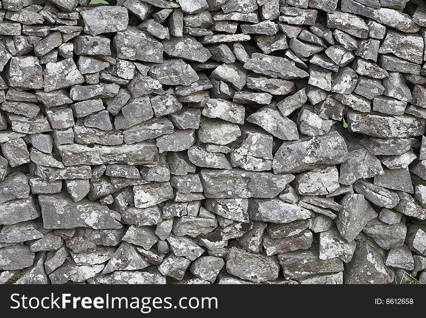 Detail of a dry stone wall