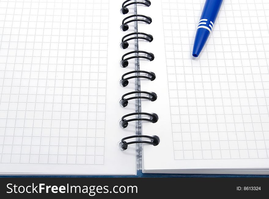 Open Notebook With Empty Sheets