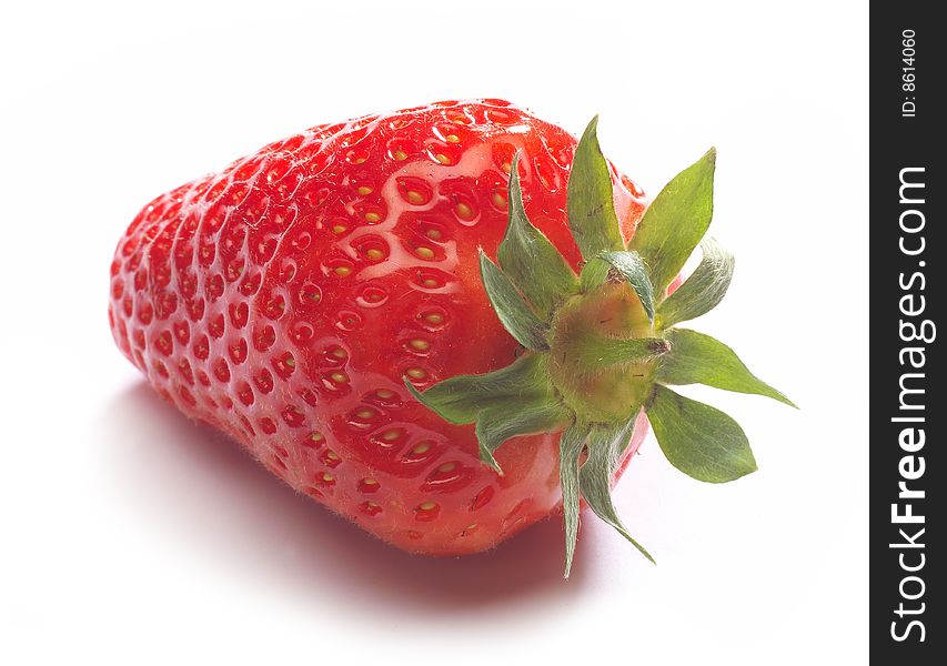 Red strawberry fresh fruit on table