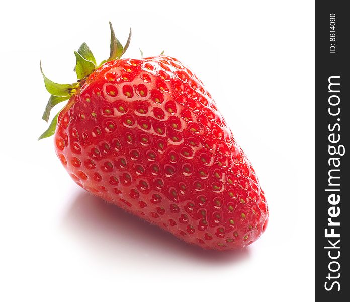 Red strawberry fresh fruit on table