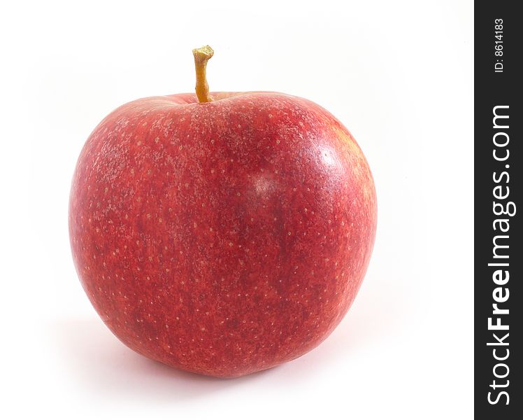 Red fresh apple fruit on table. Red fresh apple fruit on table