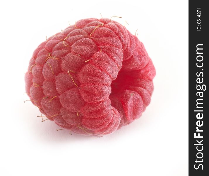 Raspberry fresh fruit on table