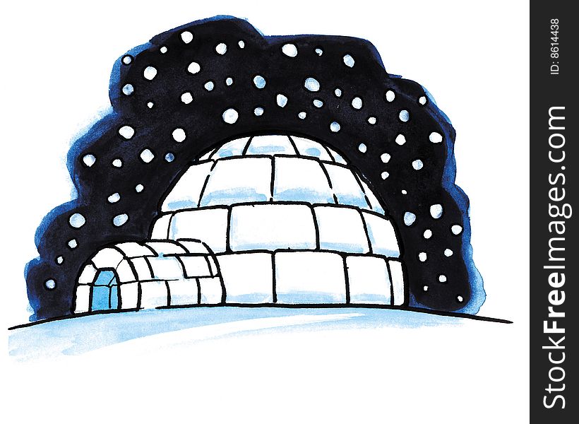 Snow igloo