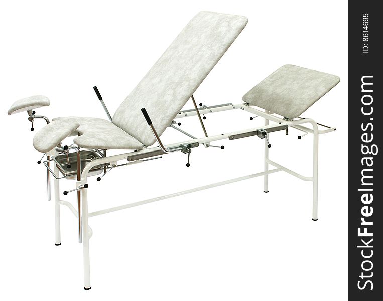 Medical Bed On A White