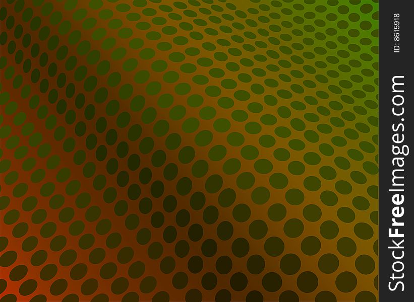 Background With Green Circles