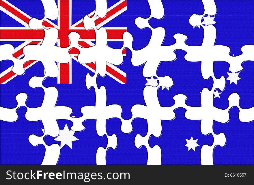 Flag Of Australia Puzzle