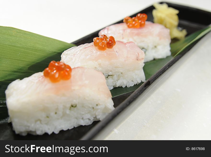 Fresh and delicious sushi in Japan