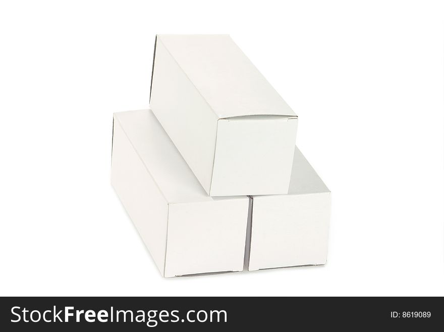 Box isolated on white background. Box isolated on white background