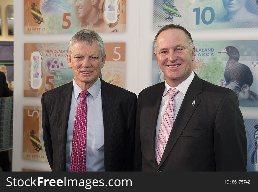 Governor Graeme Wheeler and Prime Minister John Key