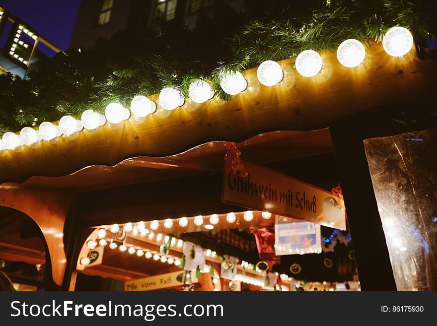 Stand At Christmas Market