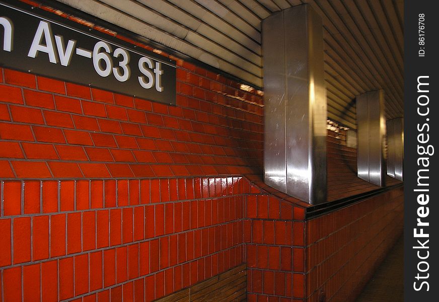 red subway tiles