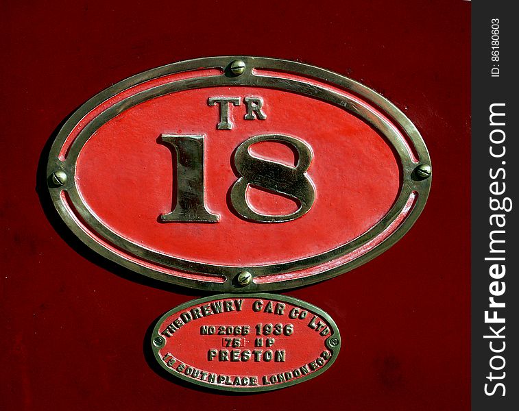 Engine and carriage numbers &#x28;5&#x29;